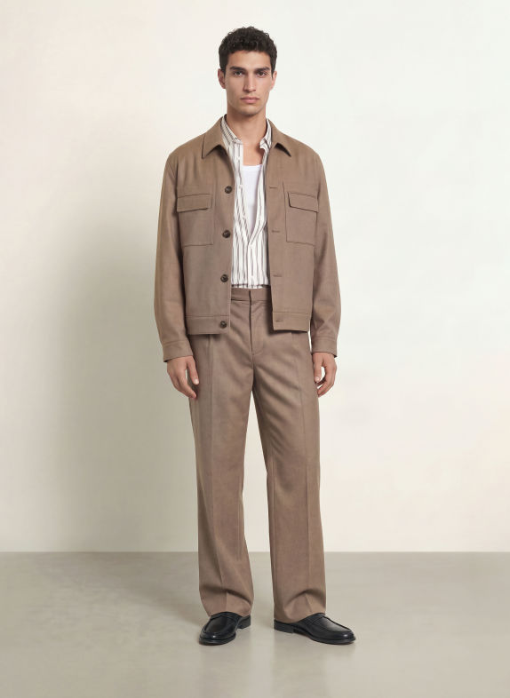 HUGO Overshirt JULIANO TAUPE