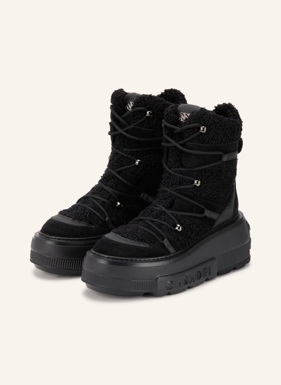 CASADEI NEXUS Platform Boots BLACK