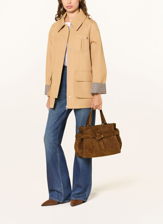 GIANNI CHIARINI Shopper MIRANDA MEDIUM COGNAC / GOLD