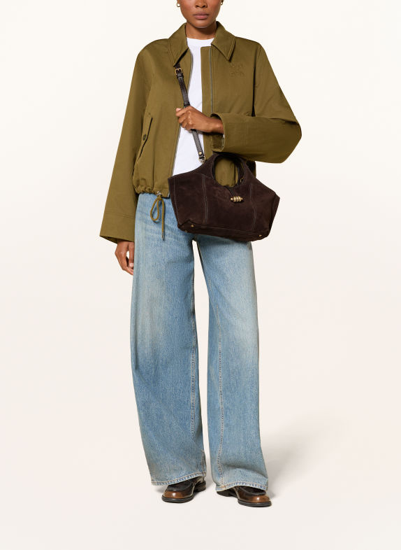GIANNI CHIARINI Sac à main INFINITY LARGE MARRON FONCÉ / OR