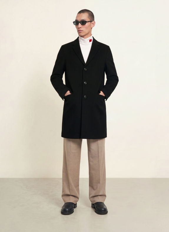 HUGO MIGOR Cashmere Coat BLACK