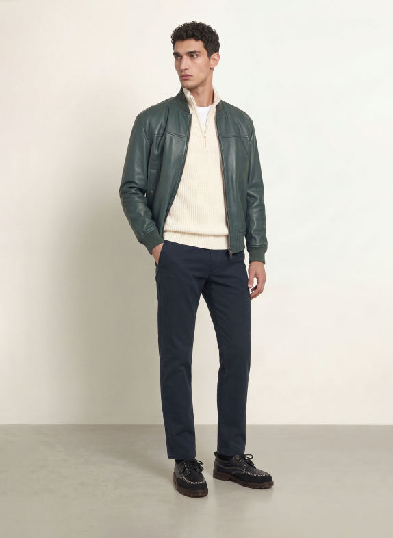 BOSS Chino Regular Fit MÖRKBLÅ