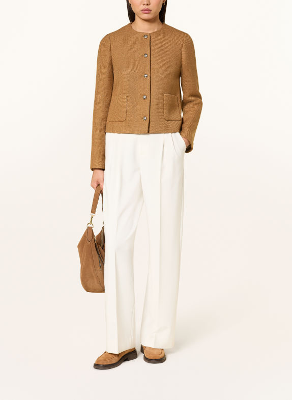 JOOP! Kastenjacke JEZEBEL COGNAC