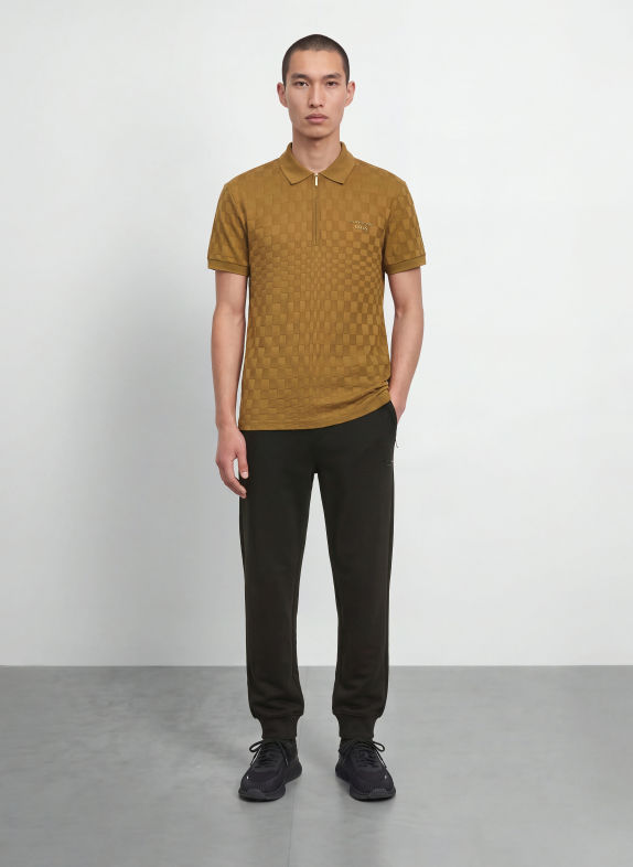 BOSS Jersey-poloshirt ICONS70 Regular Fit COGNAC