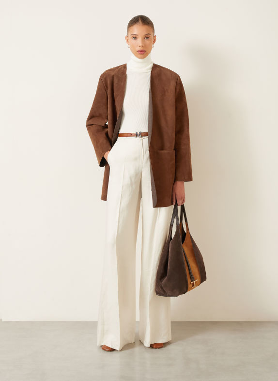 Max Mara Lederjacke FUMATO BRAUN