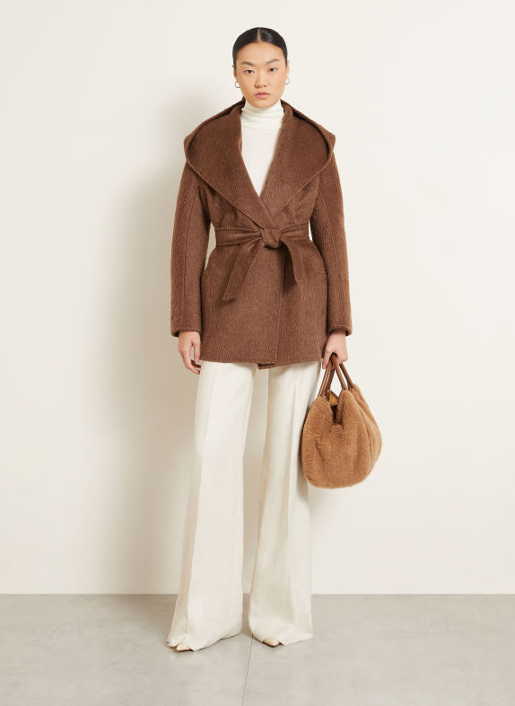 Max Mara Mantel GOLF mit Kamelhaar HELLBRAUN