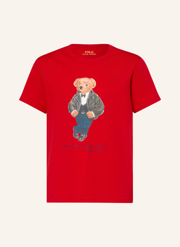 POLO RALPH LAUREN T-shirt RED / BROWN / BLUE