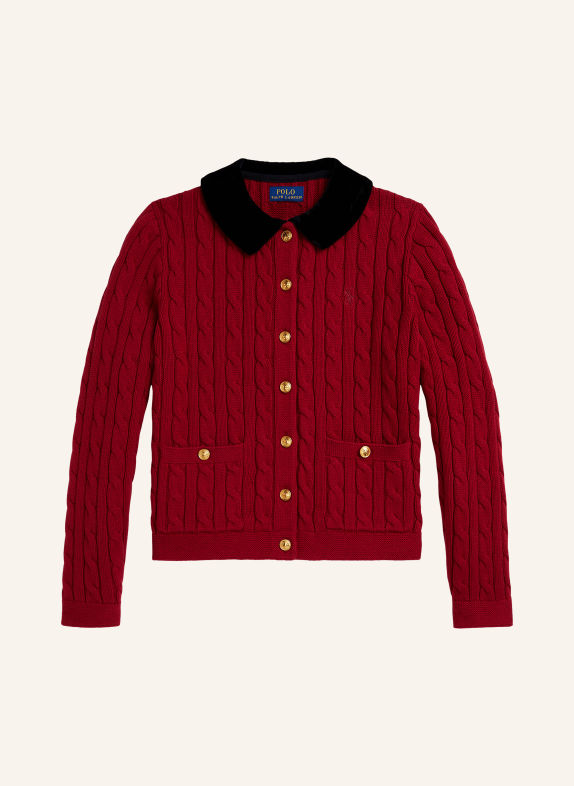 POLO RALPH LAUREN Kardigan CZERWONY / CZARNY