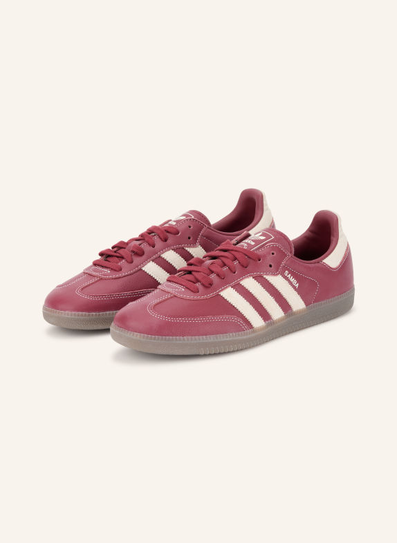 adidas Originals Sneakersy SAMBA OG TMAVĚ ČERVENÁ / REŽNÁ
