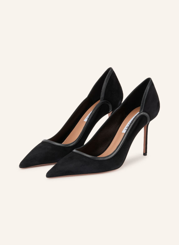 AQUAZZURA PLUSH PUMP 85 Pumps BLACK
