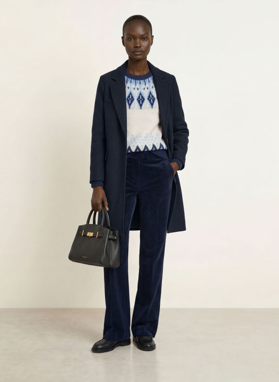 CIRCOLO 1901 Wool coat DARK BLUE