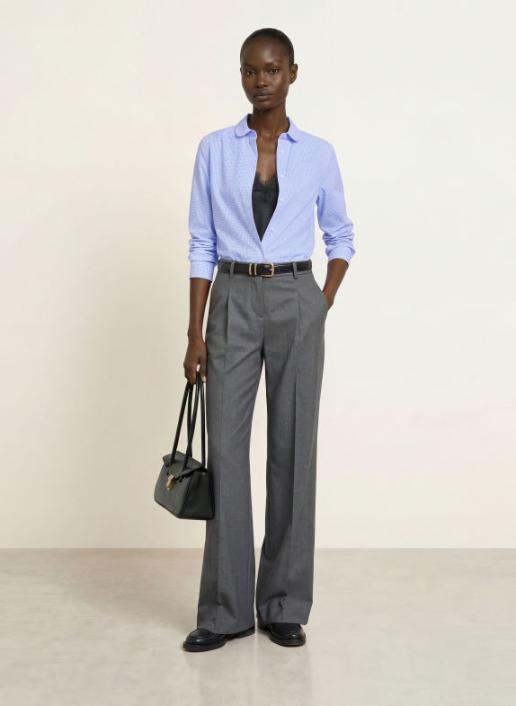 ROBERT FRIEDMAN ASIA Blouse WHITE / LIGHT BLUE
