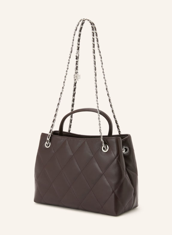 TORY BURCH FLEMING SMALL Handbag DARK BROWN / SILVER