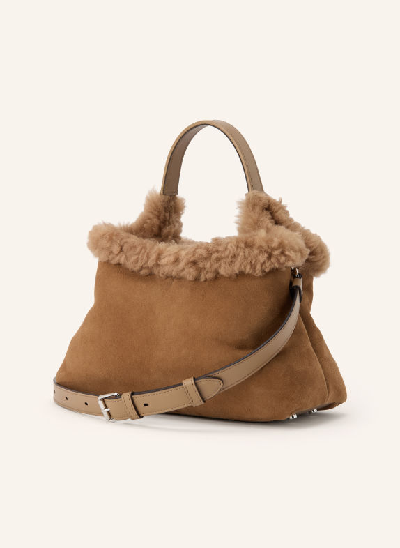 TOD'S Handbag BROWN / SILVER