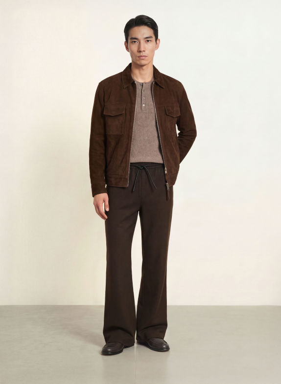 ARMA Leren Overjacket KALE MARRON FONCÉ