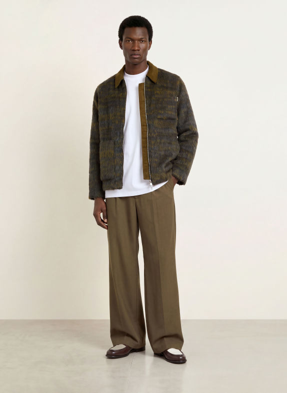 WOODBIRD Overshirt WBBLADE DARK GREEN / LIGHT GREEN / BLUE