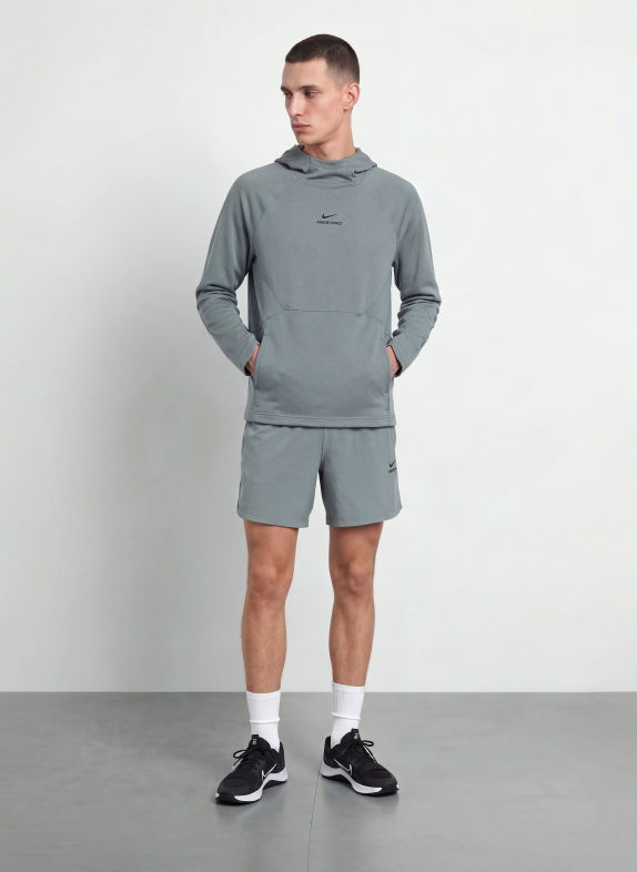 Nike Tréninkové šortky PRO ŠEDÁ