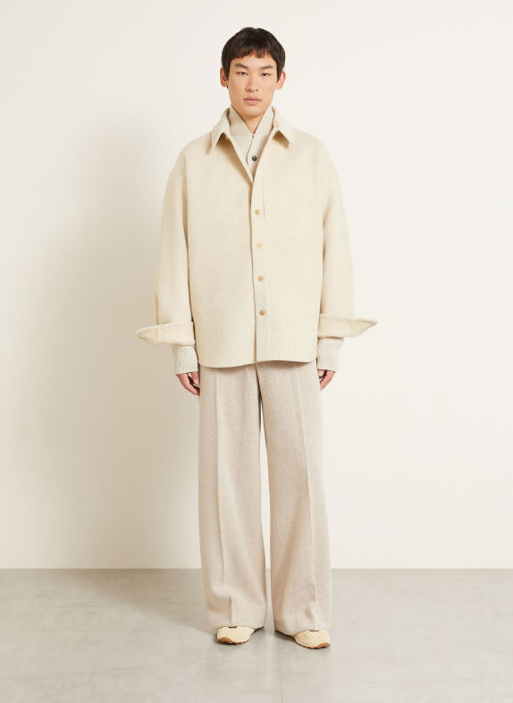 JACQUEMUS Overjacket LA VESTE BOULANGER BEIGE