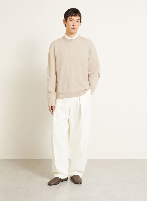 JACQUEMUS Sweter LA MAILLE MOULIN BEŻOWY