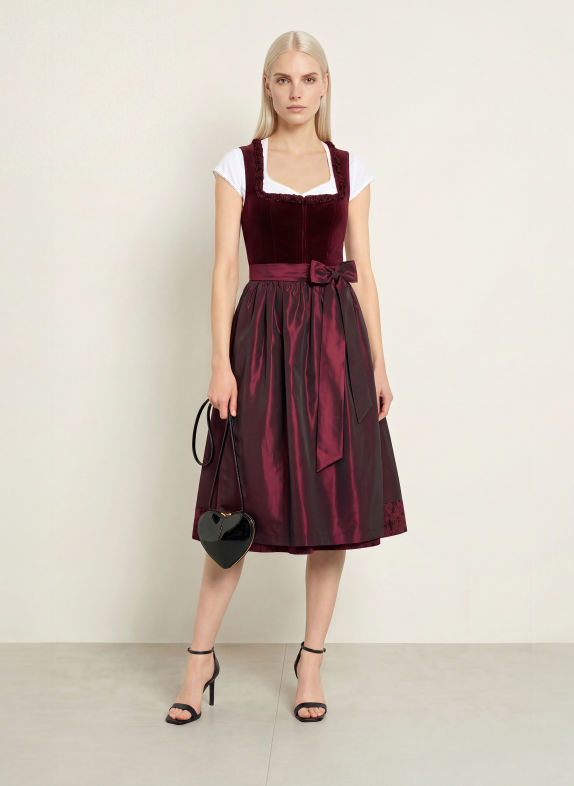 KINGA MATHE Dirndl DIAMANTE DUNKELROT
