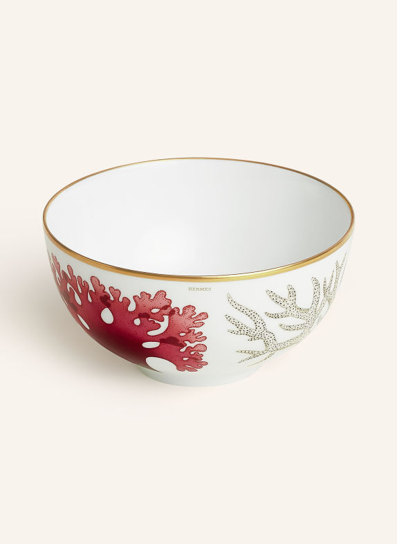 LA TABLE HERMÈS Miska NATURES MARINES MEDIUM ČERVENÁ / ZLATÁ / ZELENÁ