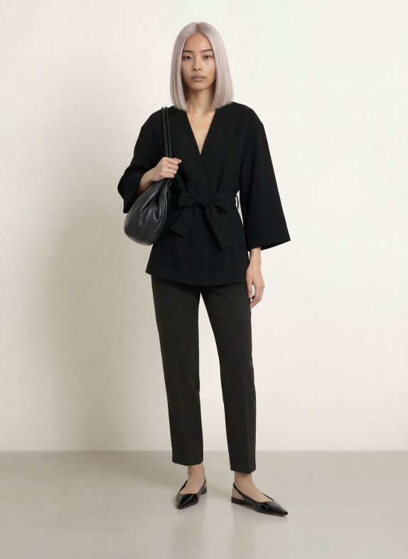 Stylein BERGA 7/8-length trousers BLACK