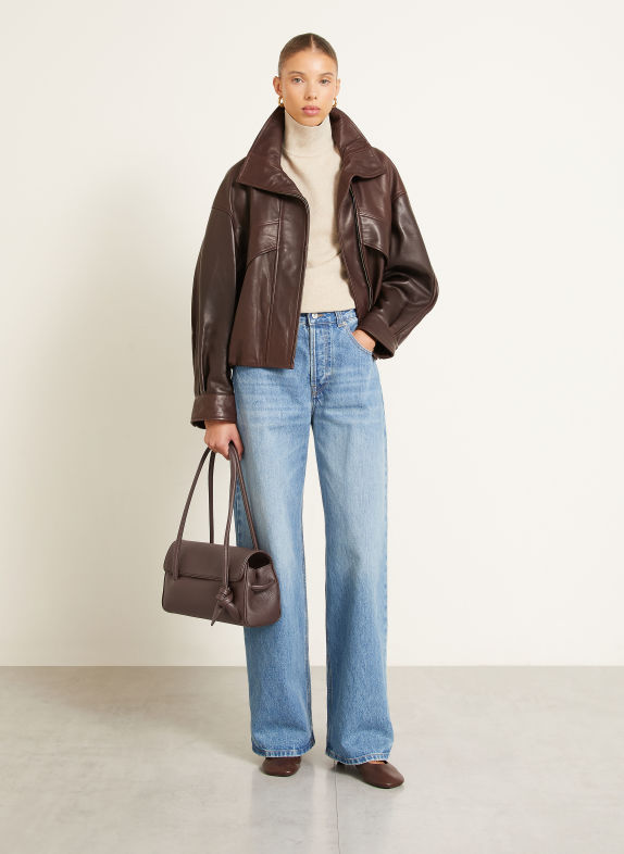 JACQUEMUS LE TURISMO Shoulder bag DARK BROWN