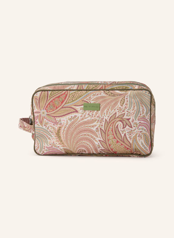 ETRO Makeup bag LIGHT GREEN / PINK / BEIGE