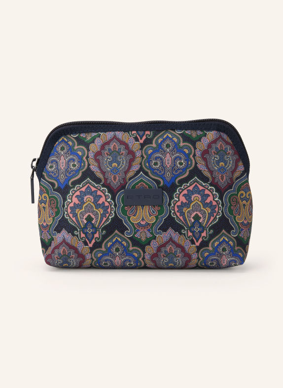 ETRO Makeup bag DARK BLUE / PINK / DARK GREEN