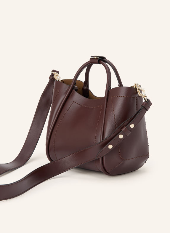 Max Mara Torebka MARINE EXTRA SMALL CIEMNOBRĄZOWY