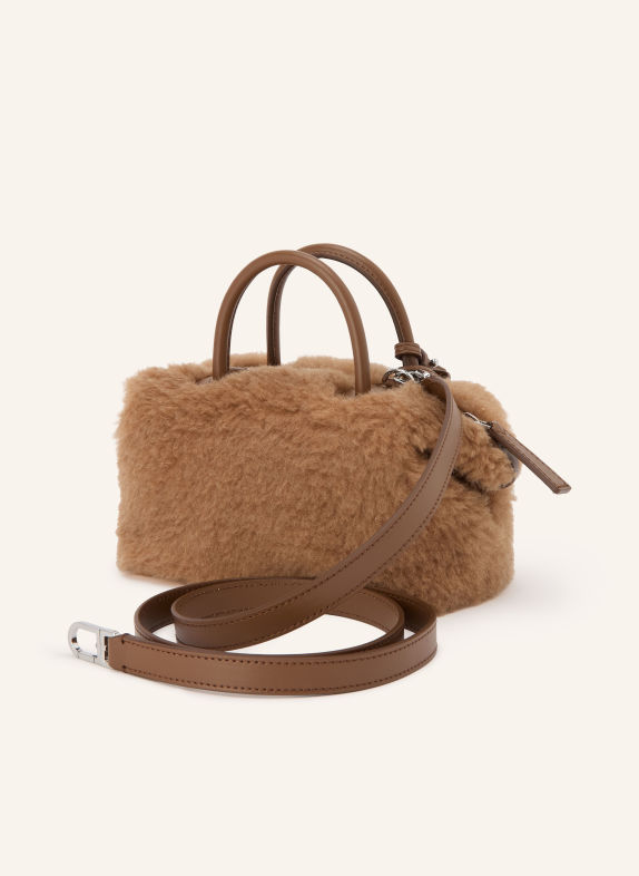 Max Mara Handtasche TEDDYHOLDAL SMALL HELLBRAUN / BRAUN