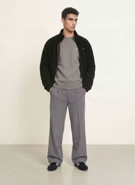 PEGADOR Oversized-Pullover SIGNAR GRAU