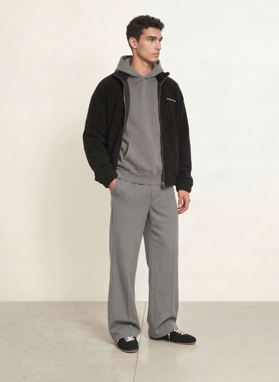 PEGADOR Teddyfell-Jacke ALTO SCHWARZ