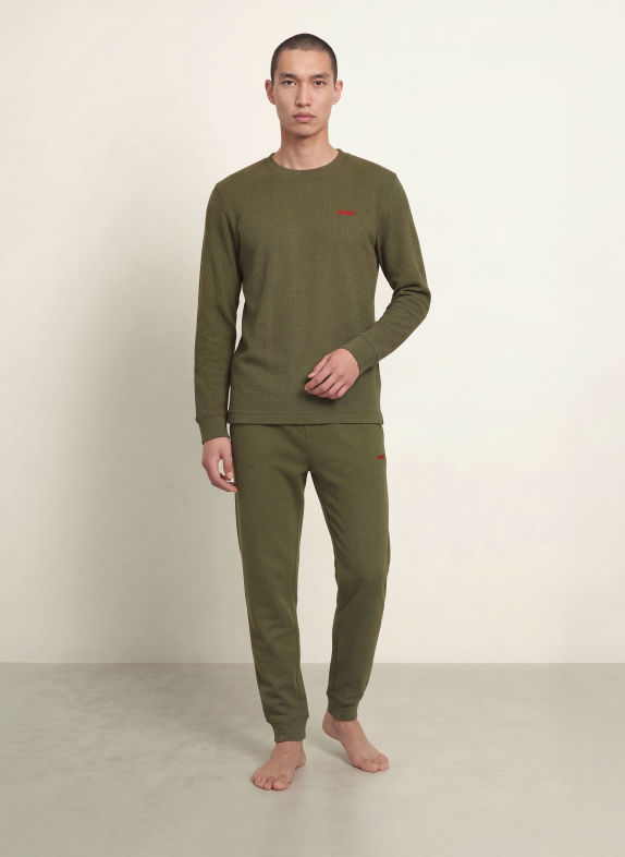 HUGO Sovebluse AUSTIN MØRKEGRØN