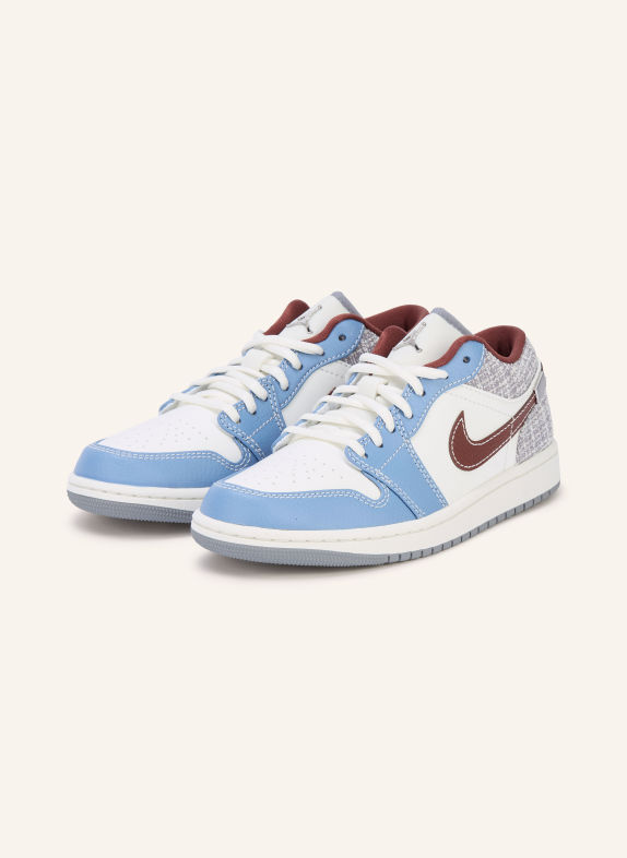 JORDAN Sneakers AIR JORDAN 1 LOW WIT / BRUIN / LICHTBLAUW