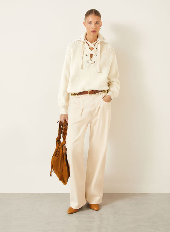 ISABEL MARANT Pulover YDALIA ECRU