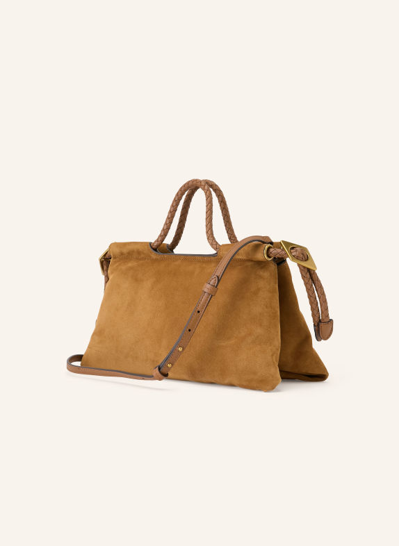 ISABEL MARANT Sac à main PIPA MEDIUM COGNAC / OR