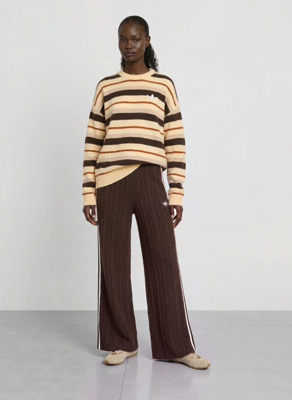 adidas Originals KNIT ESSENTIALS Sweaters LIGHT BROWN / DARK BROWN / BROWN