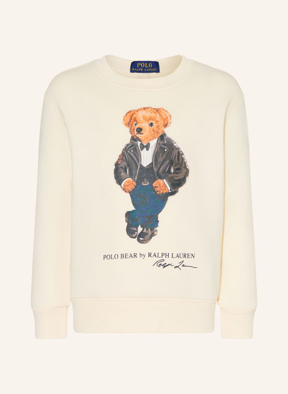 POLO RALPH LAUREN Sweatshirt CRÈME / MARRON / BLEU FONCÉ