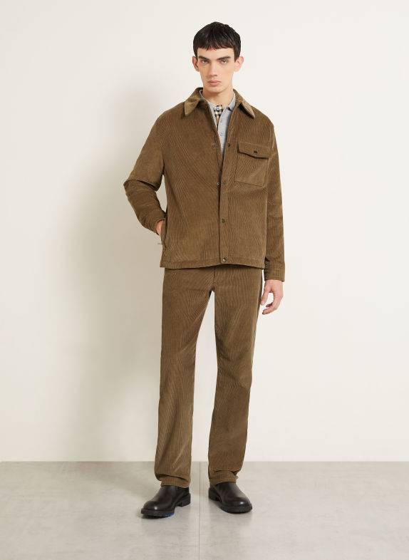 BURBERRY Cord-overjacket DALEWOOD BRUN