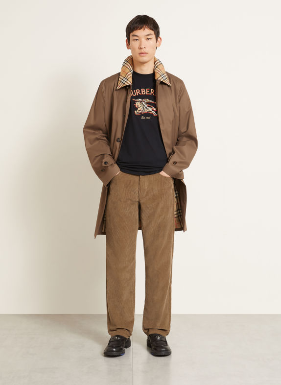 BURBERRY Tričko RYAN ČERNÁ