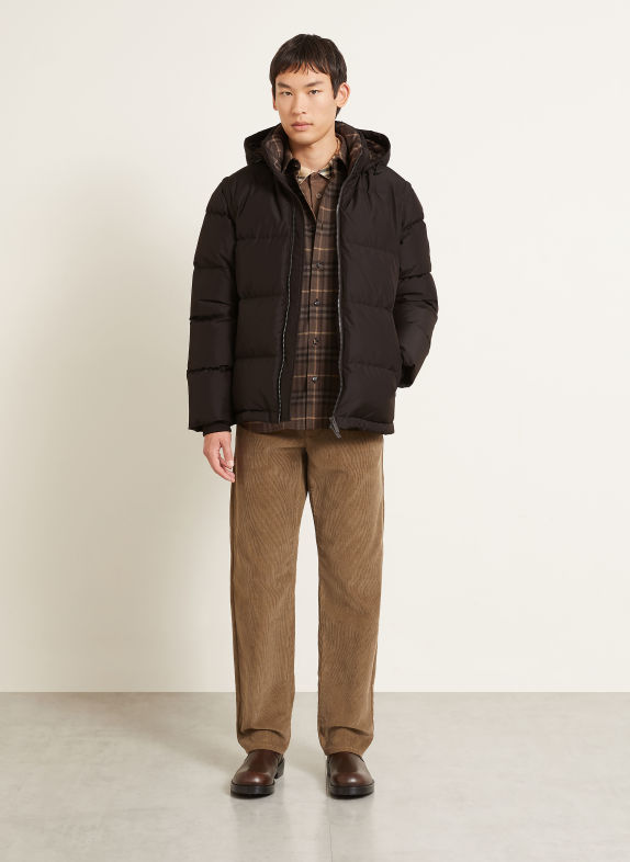 BURBERRY Daunenjacke BIDEFORD mit abnehmbarer Kapuze SCHWARZ
