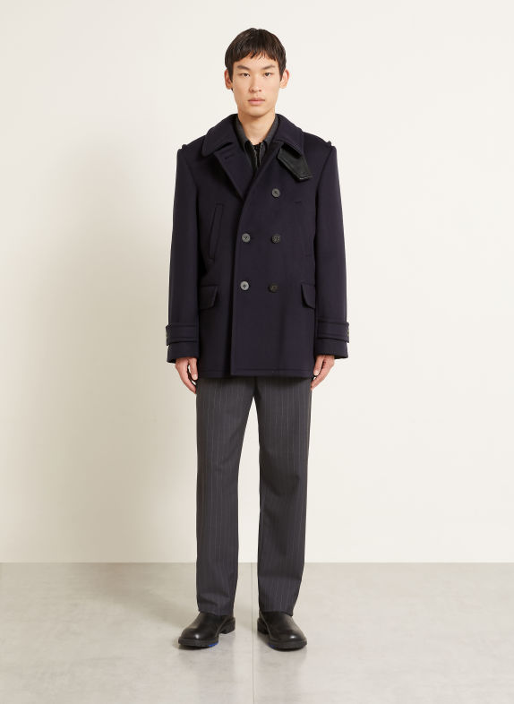 BURBERRY ROCKLEY Pea coat DARK BLUE
