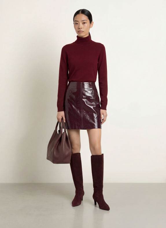 MORE & MORE Turtleneck sweater DARK RED