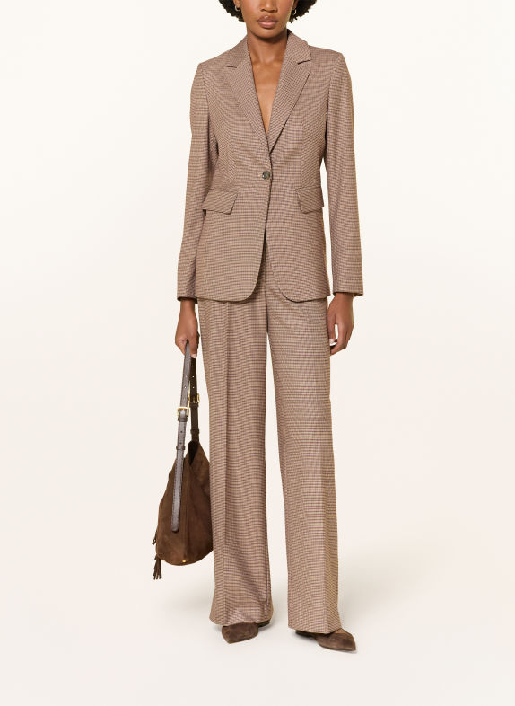 MORE & MORE Wide-leg trousers BEIGE / CAMEL / DARK RED