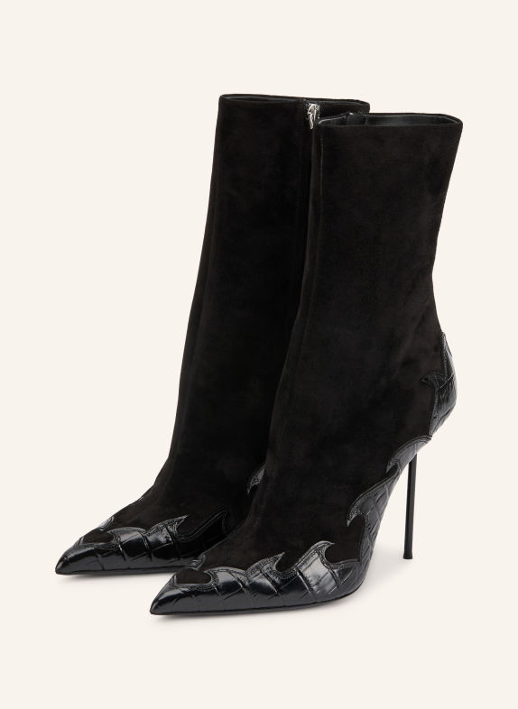 PARIS TEXAS LIDIA QUEEN OF HEARTS Ankle boots BLACK
