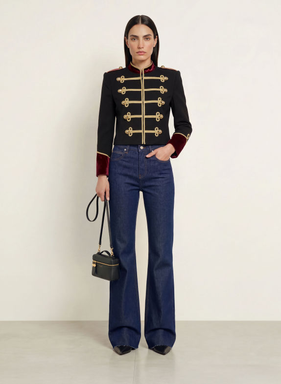 RETROFÊTE DINUBA Blazer BLACK / GOLD / DARK RED