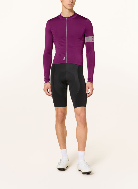 Rapha Koszulka rowerowa PRO TEAM LONG SLEEVE MIDWEIGHT JERSEY II LILA / BIAŁY