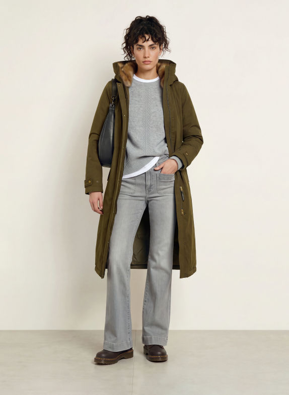 WOOLRICH Down coat KHAKI