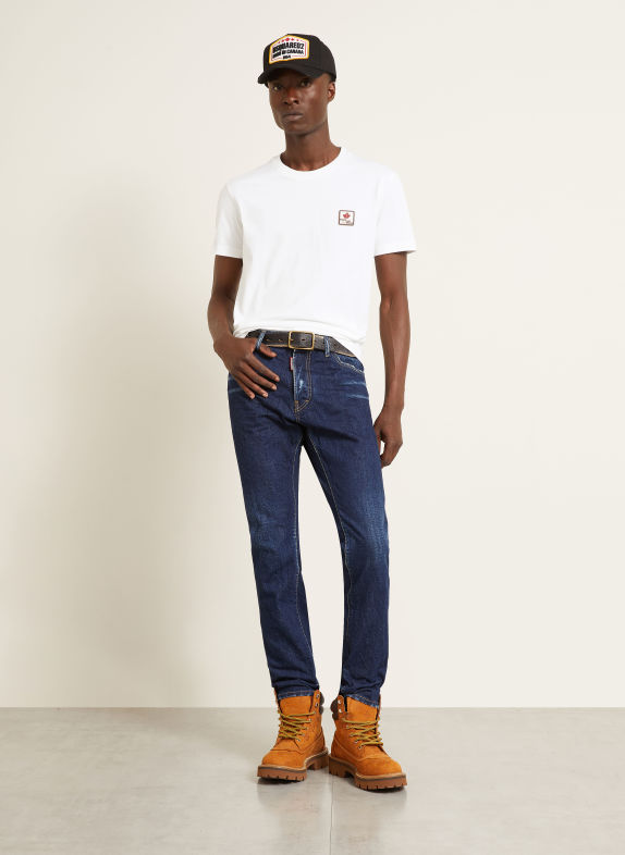 DSQUARED2 COOL FIT T-shirt WHITE / BROWN / BEIGE